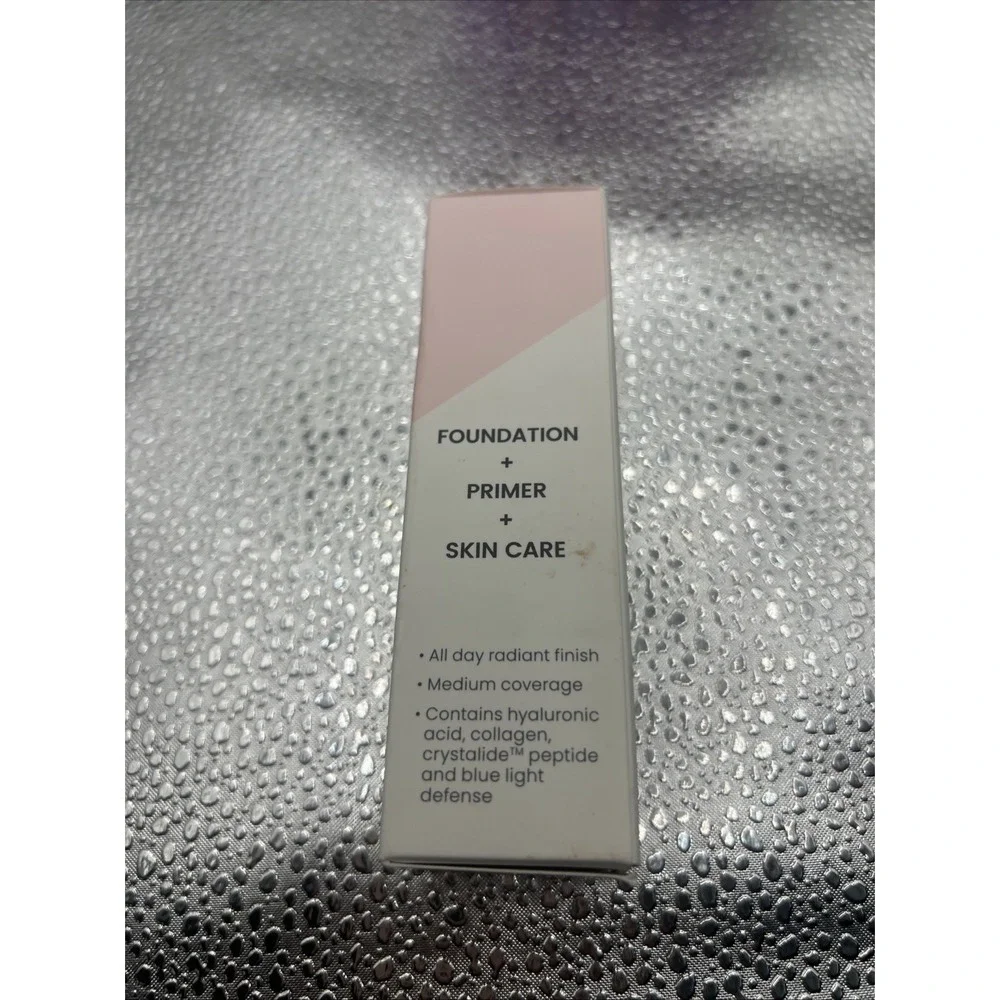 JOAH Crystal Glow Peptide-Infused Foundation 1.01 oz  MW020 Light  To Medium